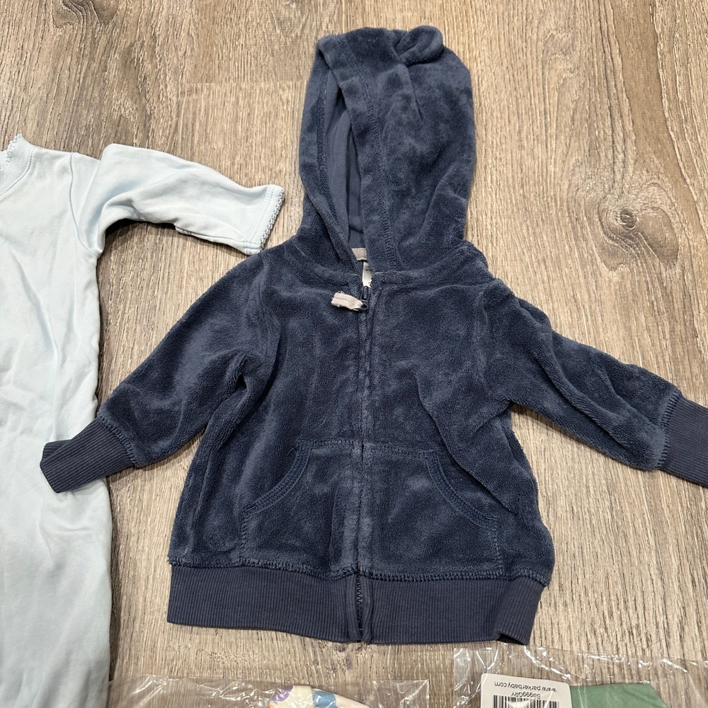 Baby Boy Clothes Bundle Kissy Kissy Carter's Monica + Andy NB-3M 5pc Set - Picture 4 of 11